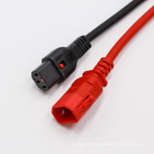 Power Cords  18/3 SVT 2M V-LOCK 5-15/C13 red black